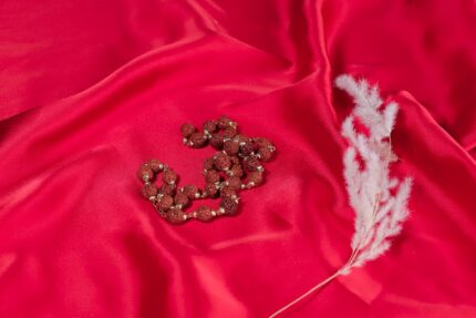 Golden Capping Rudraksha Mala